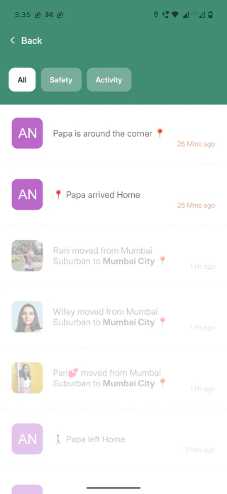 Arrive and leave alerts in Fuzz